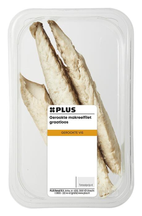 PLUS Gerookte makreelfilet graatloos