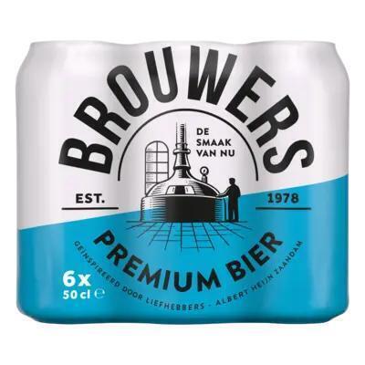 Brouwers bier 0,5lt blik (6 × 0.5L)