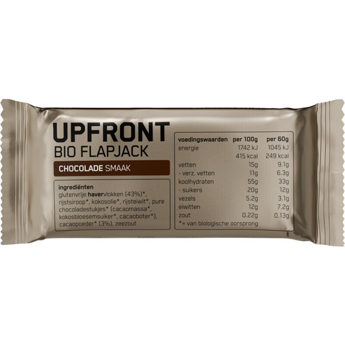 Upfront Bio flapjack chocolade smaak (60g)