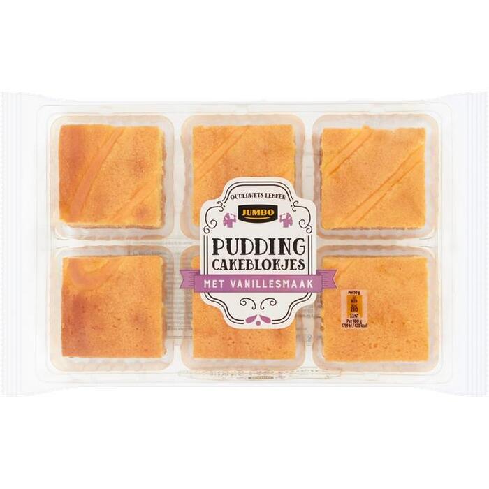 Jumbo Pudding Cakeblokjes met Vanillesmaak 6 Stuks ca. 300g (300g)