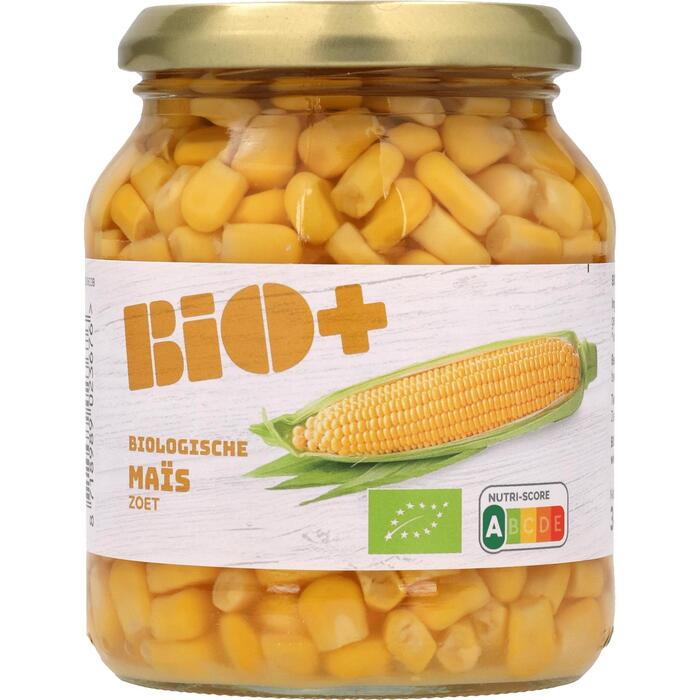 Bio+ jonge mais 340gram (Pot, 340g)