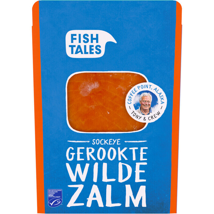 Gerookte sockeye zalm (100g)