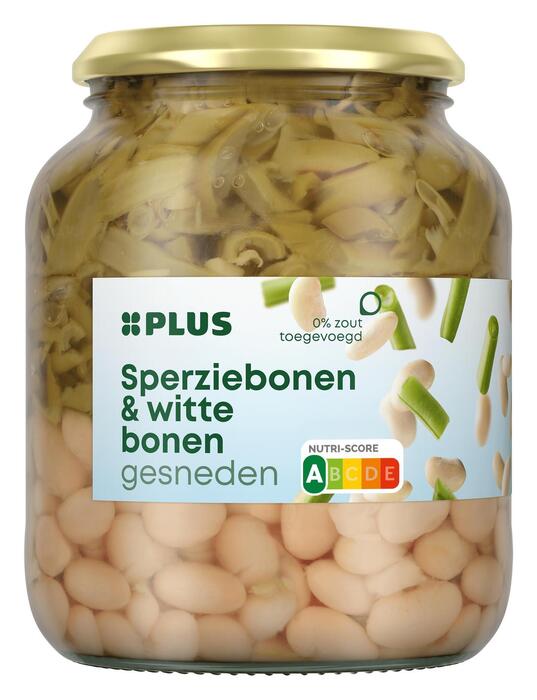 PLUS Sperziebonen met witte bonen (Pot, 680g)