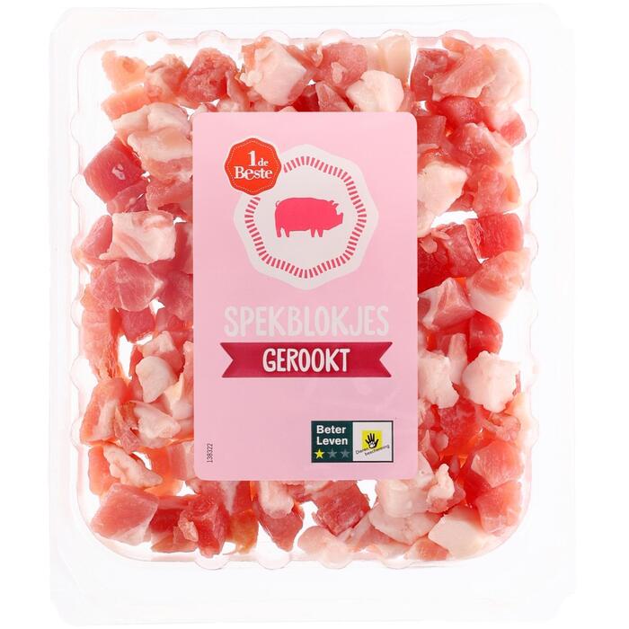 1 de Beste Spekblokjes gerookt (150g)