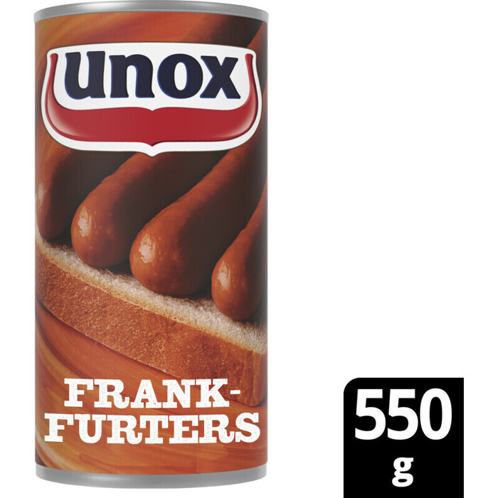 Unox Frankfurters 550g (Blik, 550g)