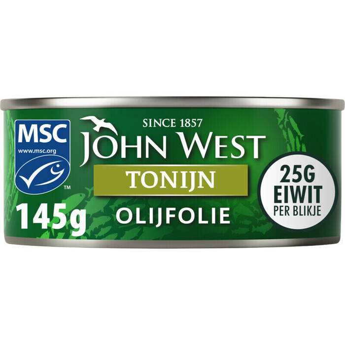 John West Tonijnstukken in olijfolie 145 gram (145g)