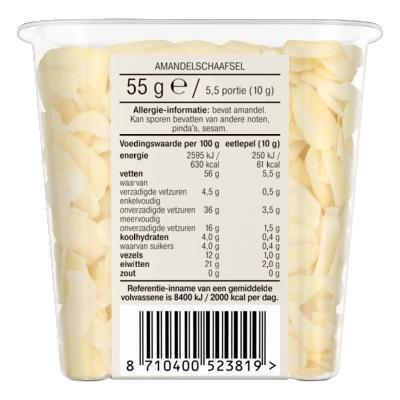 Amandelschaafsel (bak, 55g)