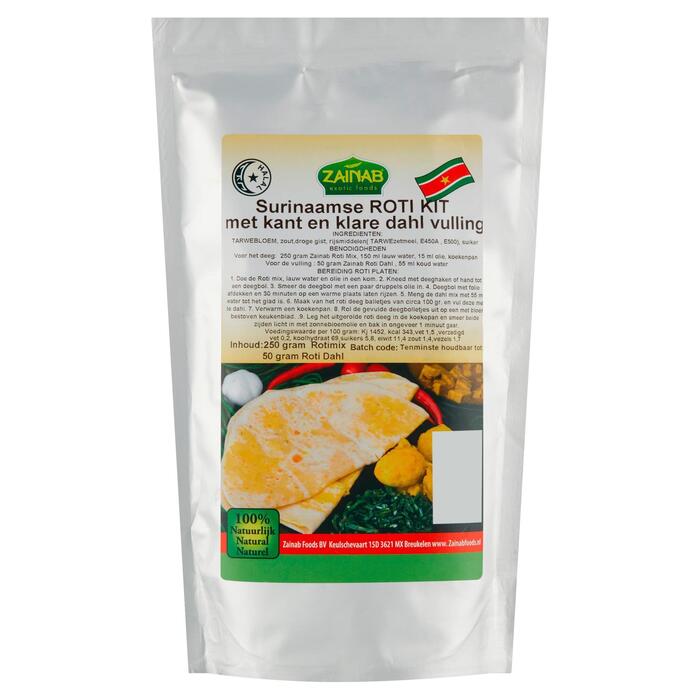 Zainab Surinaamse Roti Kit 300g (300g)