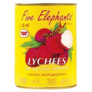 Five Elephants Lychees op lichte siroop (567g)