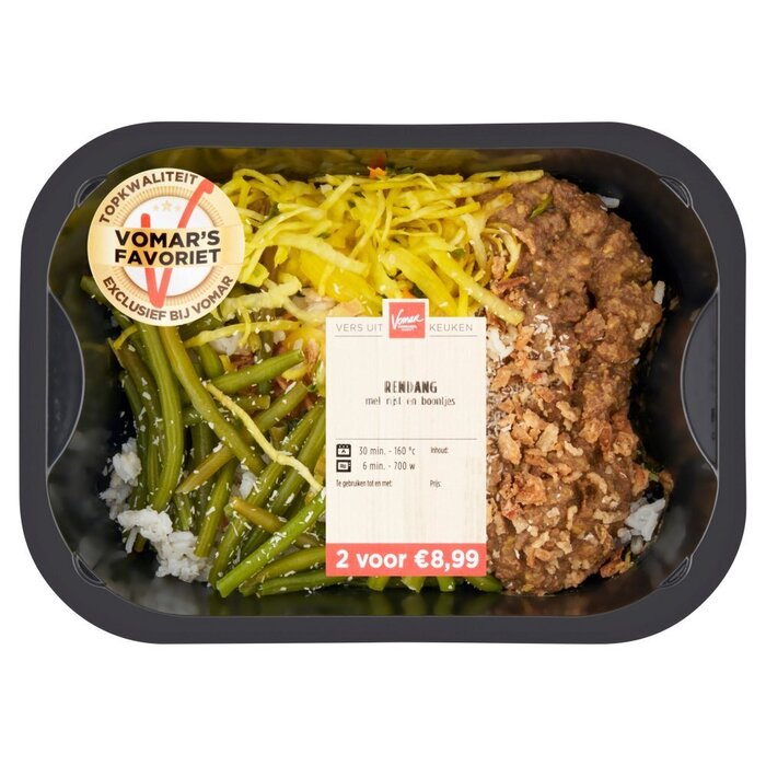 Vomar Rendang met Rijst en Boontjes 450 g (450g)
