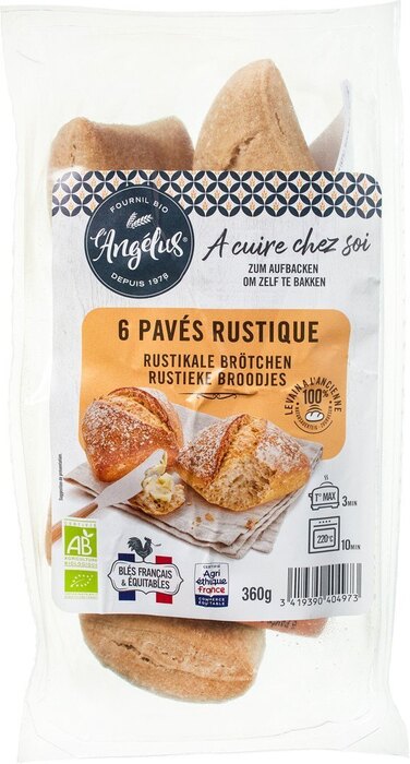 Mini broodjes rustiek (zak, 6 stuks)