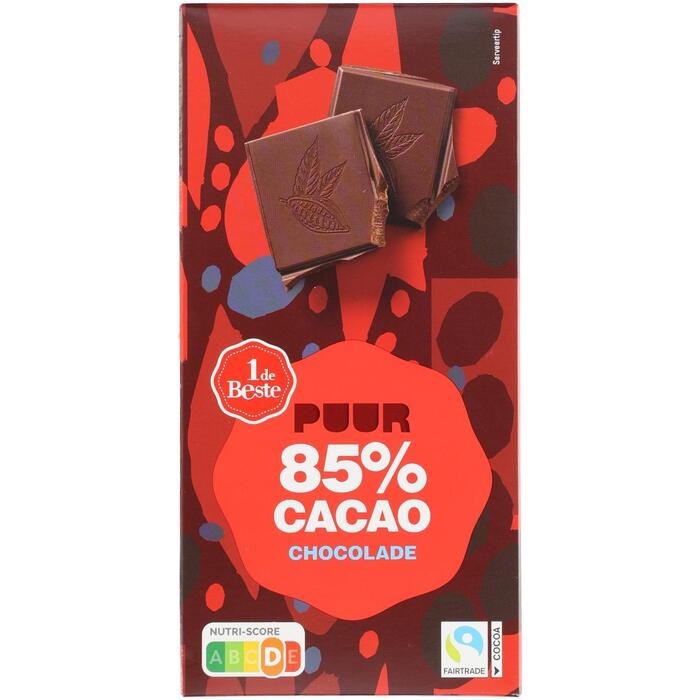 Chocoladetablet puur 85% cacao (100g)