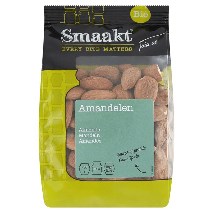 Biologische Amandelen (Zak, 200g)