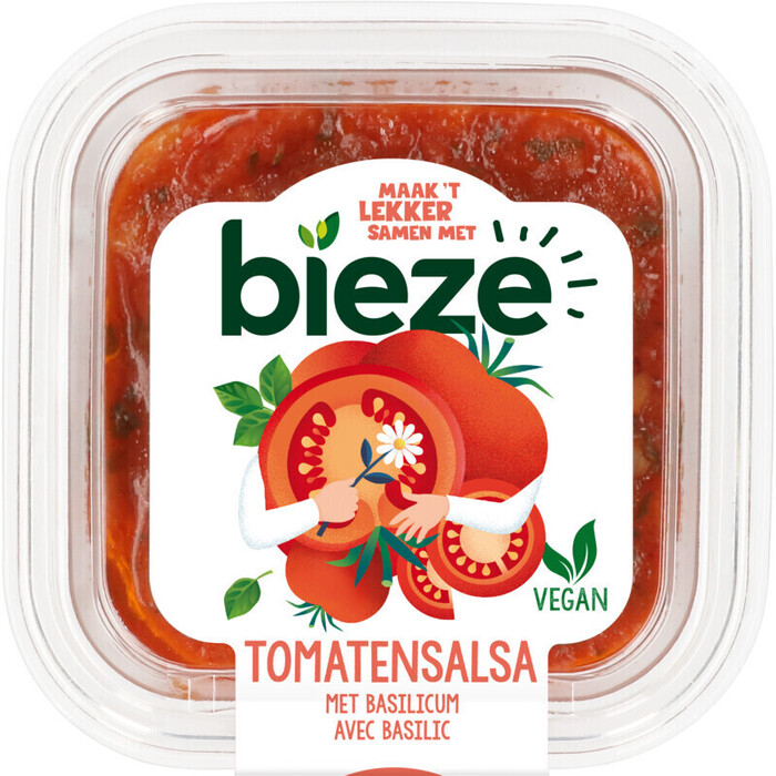 Bieze Tomatensalsa met basilicum (250g)
