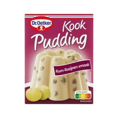 Dr. Oetker Kookpudding Rum Rozijnen (Pak, 93g)