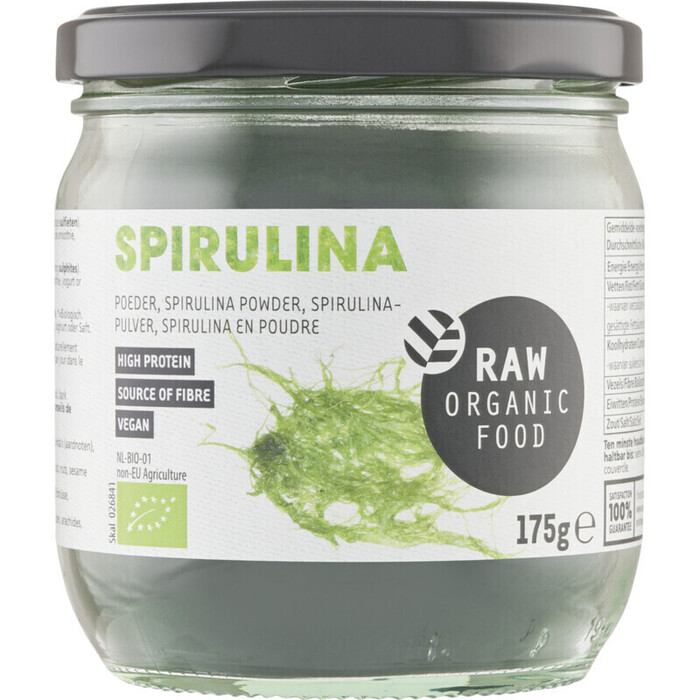 RAW Organic Food Spirulina poeder (Pot, 175g)