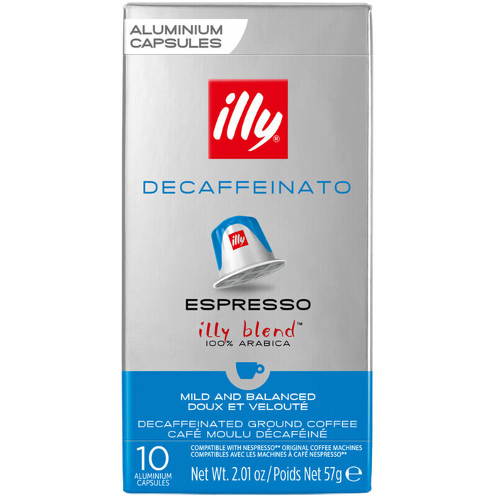 ILLY KOFFIE CAPSULES ESPRESSO DECAFFEINATO 57G 10P BOX (10 × 5.7g)