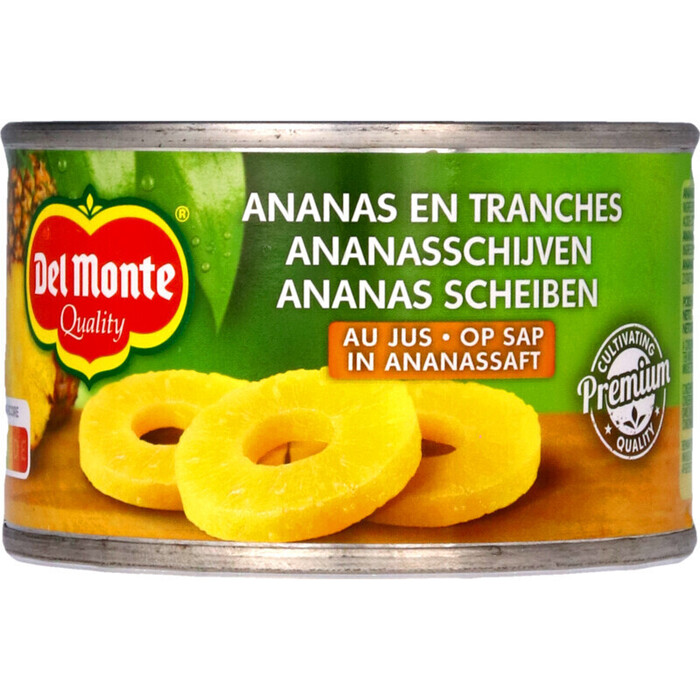 Del Monte Ananasschijven op sap (220g)