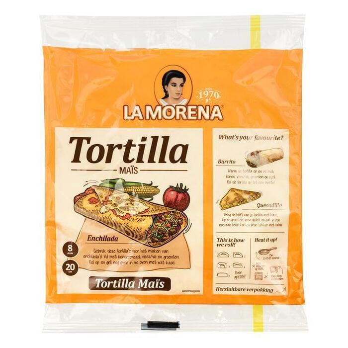 La Morena Mais tortilla wraps (8 × 320g)