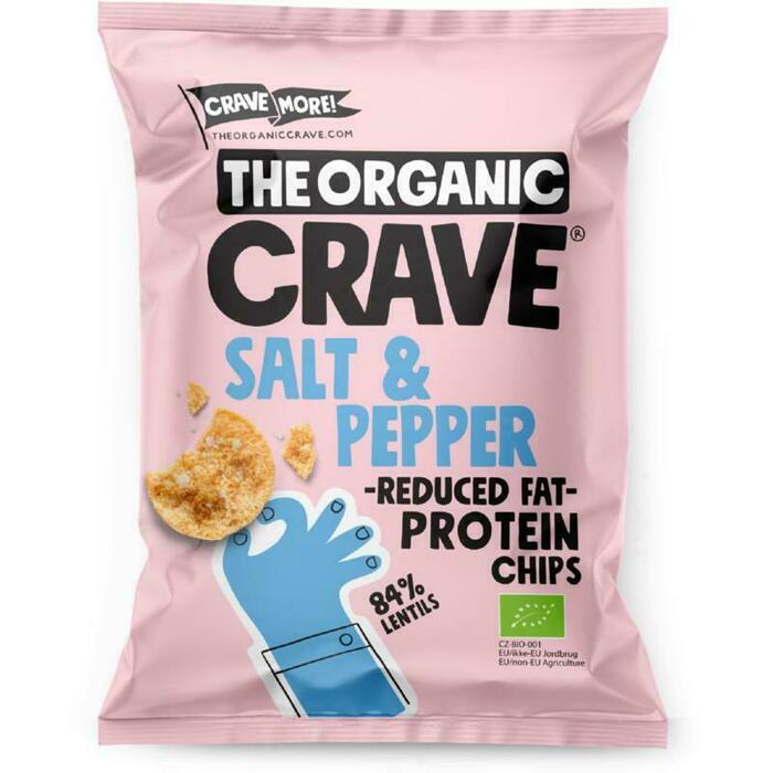 The Organic Crave Salt & pepper protein chips (30g)