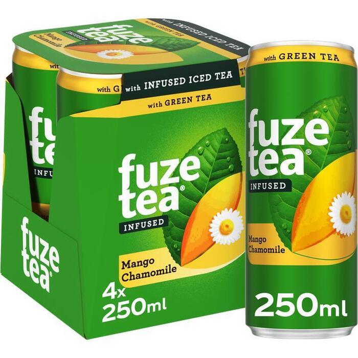 Fuze Tea Infused Ice Tea Green Tea Mango Chamomile 4 x 250 ml (4 × 250ml)