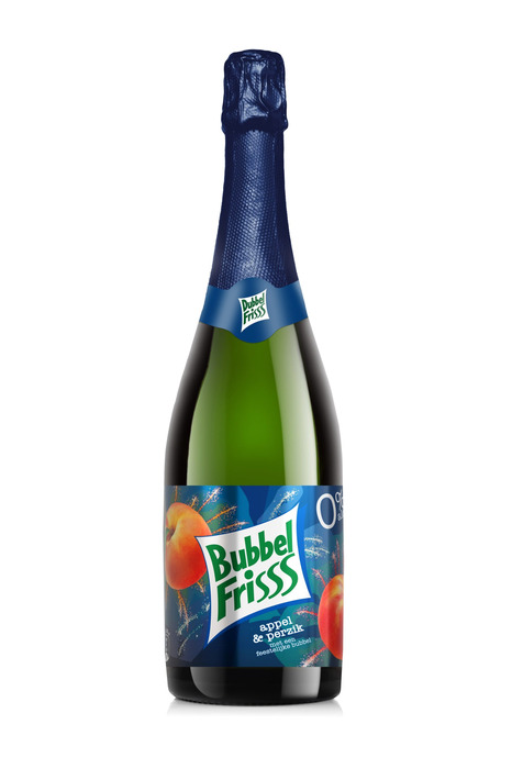 Dubbelfrisss Bubbelfrisss Appel & Perzik (Fles, 0.75L)