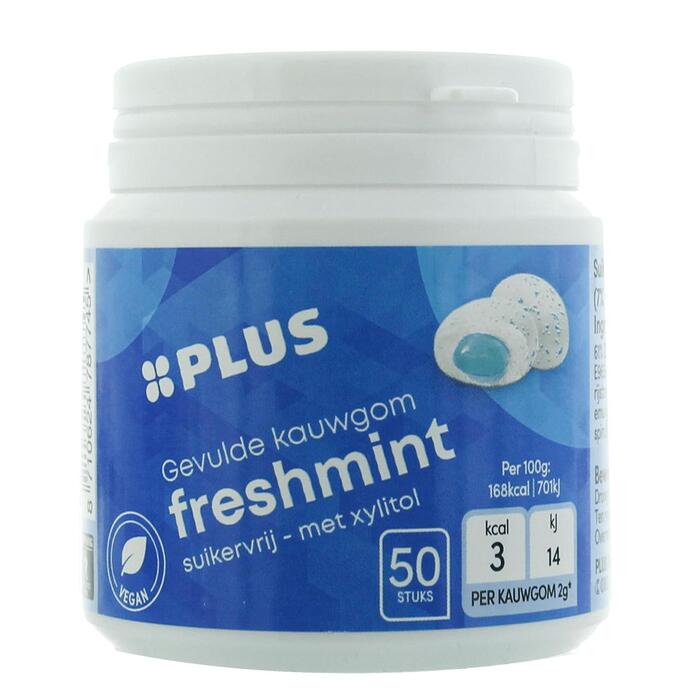 PLUS Kauwgom filled Freshmint (Pot, 100g)