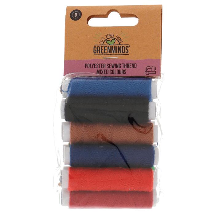 Greenminds Garen polyester 10x45m donkere kleur