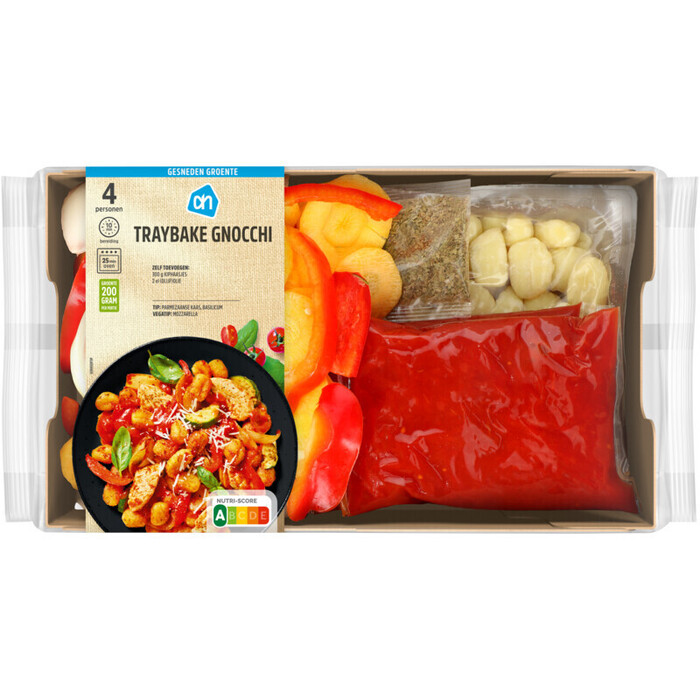 AH Gesneden verspakket traybake gnocchi (1.51kg)