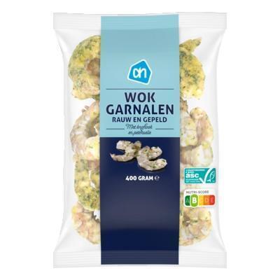 Wokgarnalen met knoflook en peterselie (zak, 400g)