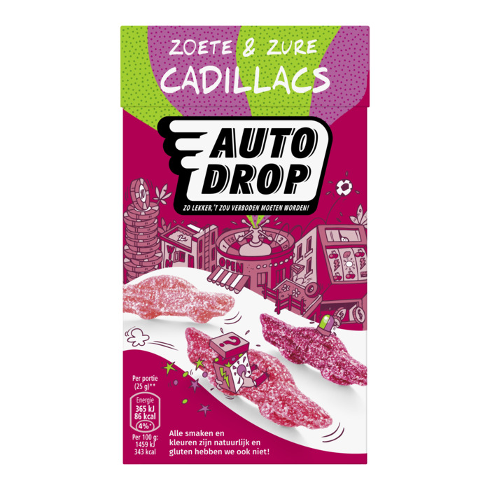 Autodrop Zoete en zure cadillacs (270g)