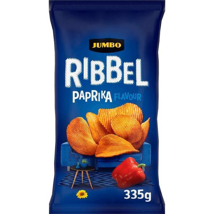 Jumbo Ribbel Paprika Chips 335 g (335g)