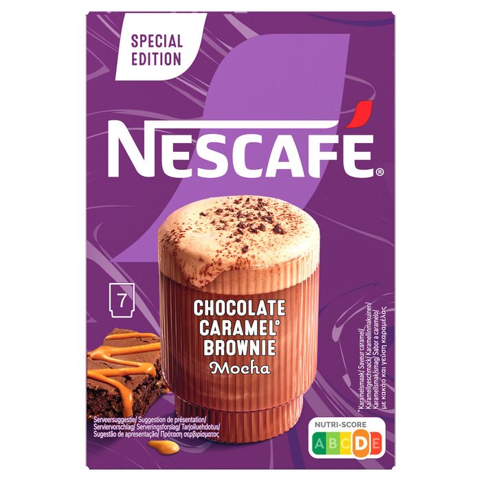 Nescafé Gold Chocolate Karamelsmaak Brownie Mocha Special Edition 7 x 21,4 g (150g)