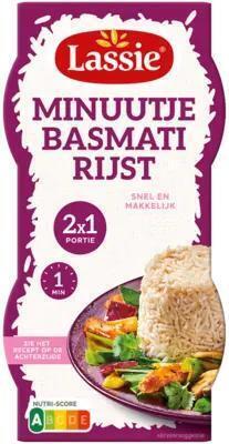 Lassie Minuutje Basmatirijst 2x125g (250g)