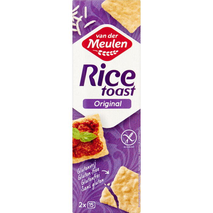 Van Der Meulen Rice Toast Original 2 x 15 Stuks 65 g (Pak, 65g)