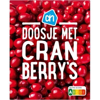 Doosjevol Cranberry's (doos 450g) (250g)