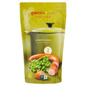g'woon Erwtensoep met rookworst (0.57L)