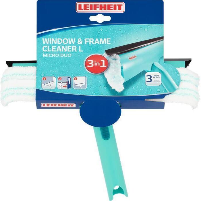 Leifheit Window & Frame Cleaner L Micro Duo 3 in 1