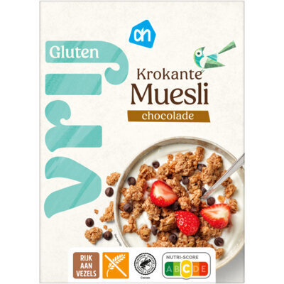 AH Glutenvrij Krokante muesli chocolade (300g)