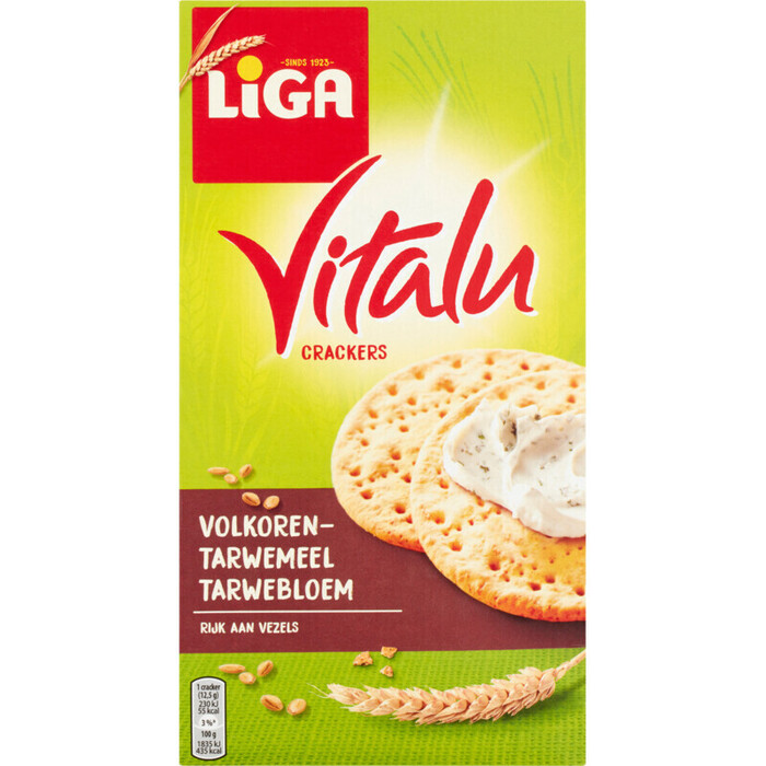 Vitalu Volkoren crackers (Pak, 200g)