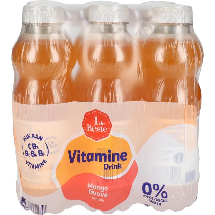 1 de Beste Vitamine drink 0% mango guave 6 st. (3L)