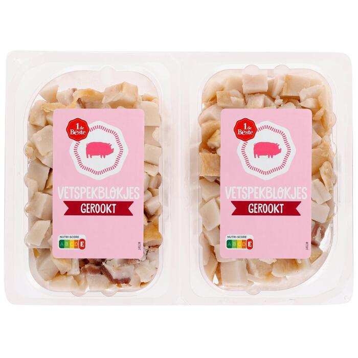 Vetspekblokjes duo gerookt (250g)
