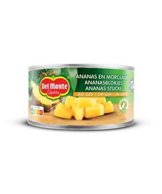 Ananas stukjes Op Sap (Blik, 230g)