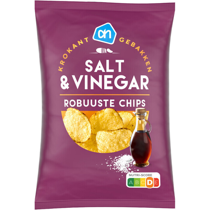 AH Robuuste chips zeezout en vinegar (150g)
