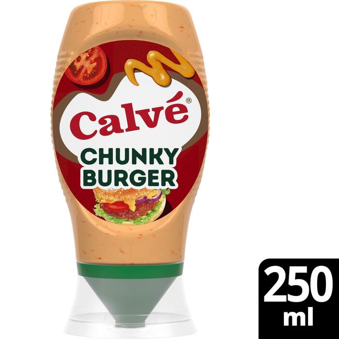 Calvé, Chunky Burger (Fles, 258g)