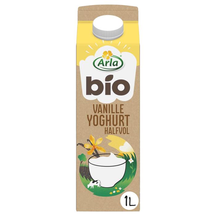 Arla Biologisch Vanille Yoghurt Halfvol 1L (Pak, 1L)