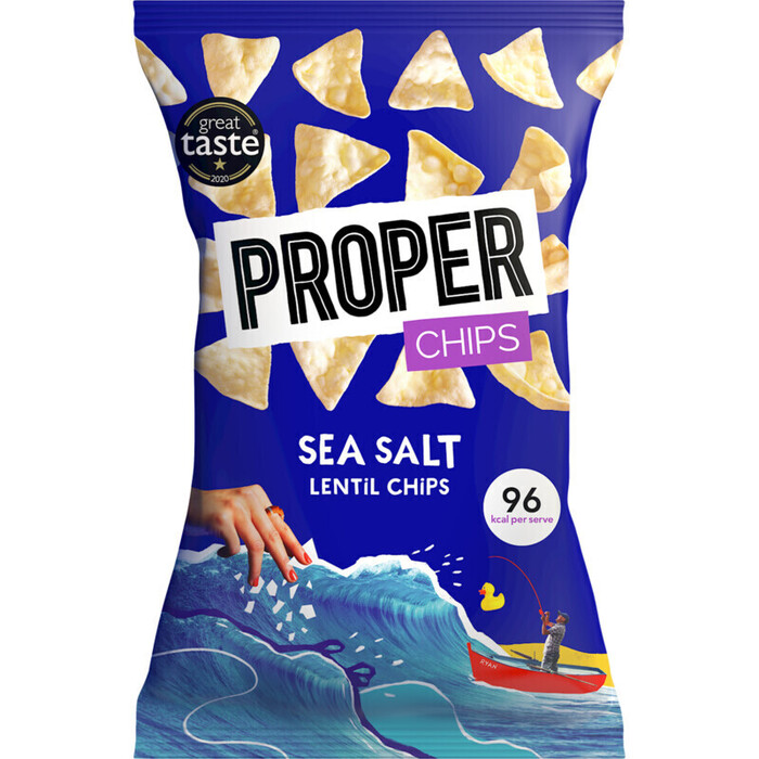 PROPER Sea salt lentil chips (85g)