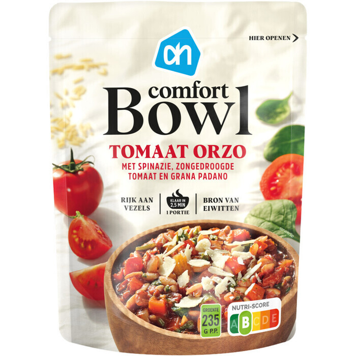 AH Comfort bowl tomaat orzo (400g)