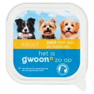 g'woon Pate kip en kalkoen hond (150g)