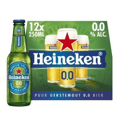 HEINEKEN 0.0% 25 CL FLES (Fles, 12 × 250ml)
